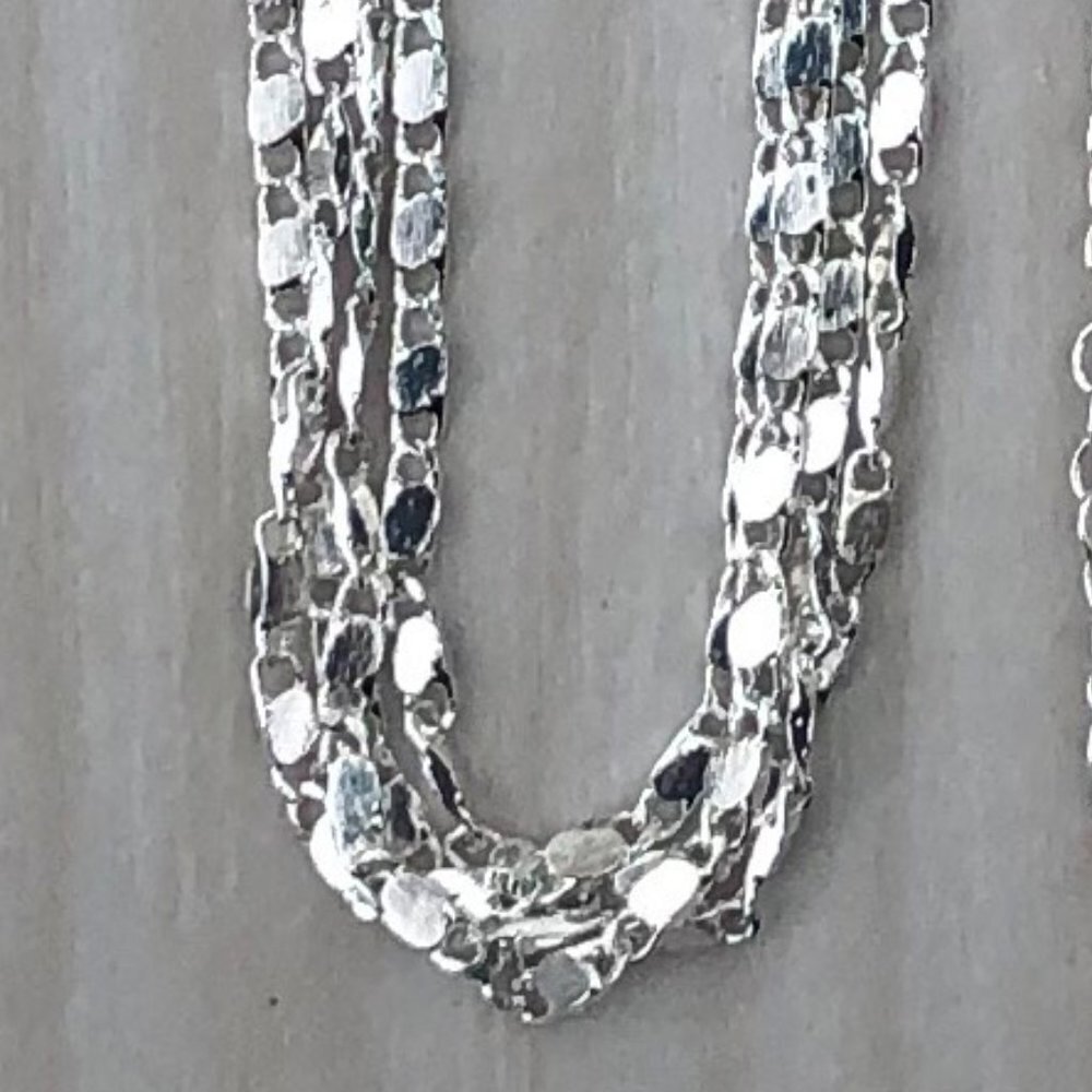 20" .925 Sterling Silver Figaro Chain, Snake Chain, Cable Chain, Link Ch…